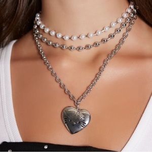 🎀 Hello Kitty Layered Pendant Necklace 🎀